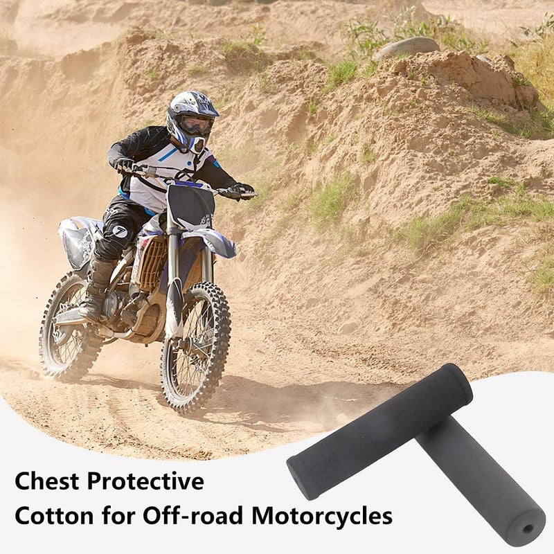 TWZKXC Crossbar Handlebar Pad, 2 Pack Handlebar Protector Round Foam Motorcycle Pad Dirt Bike Handlebar Protector for ATV Motocross Bike, Bar High-Density Foam Pad for Motorcycle, Black(7.87" and 9.84") - Image 2